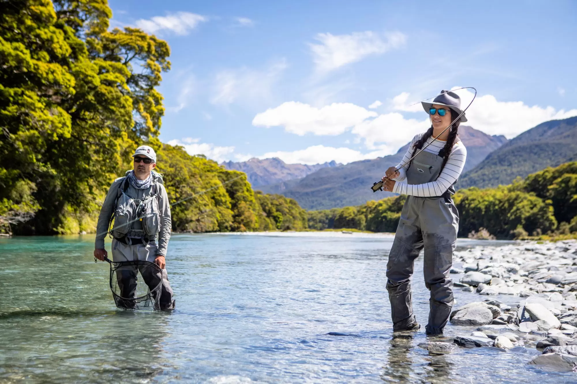 Wanaka-Southern-Rivers-Fly-Fishing-client-reeling-JeffForsee2
